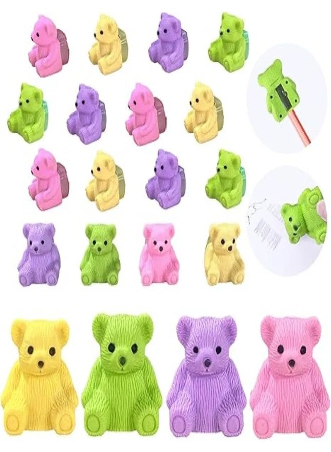 Art bundle Cartoon Theme Erasers Set for Kids - Rubber Erasers, Perfect Birthday Return Gift, Fun Party Favors, Creative School Supplies, Non-Toxic Gift Pack-Pack of 36 Sets - Image 1